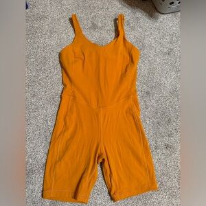 Lululemon Align Bodysuit Onsie 8” Autumn Orange